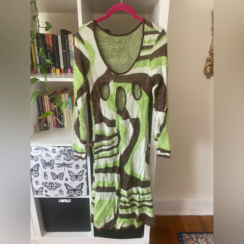 House Of Sunny Fuzzy Sweater Midi Dress - Picture 3 of 5